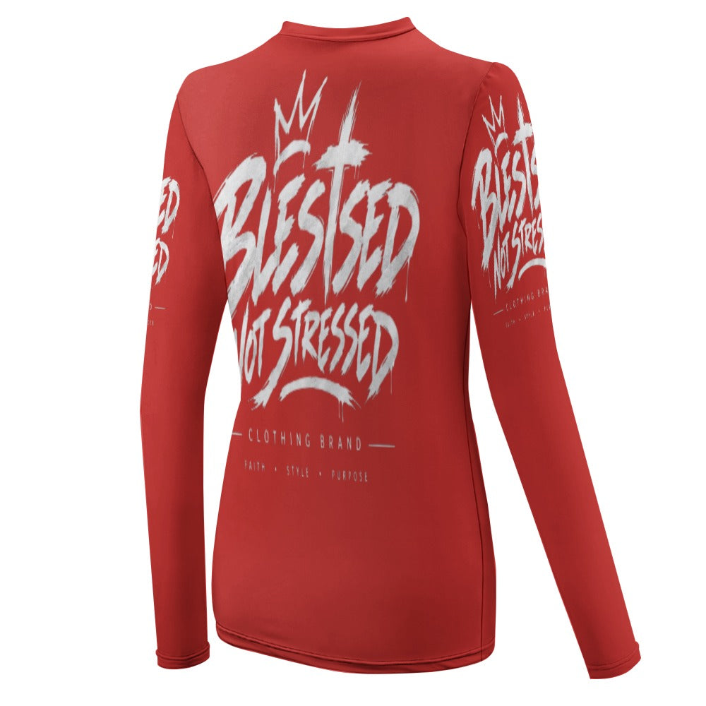 Blessed Not Stressed Women's Lightweight Long Sleeve T-Shirt