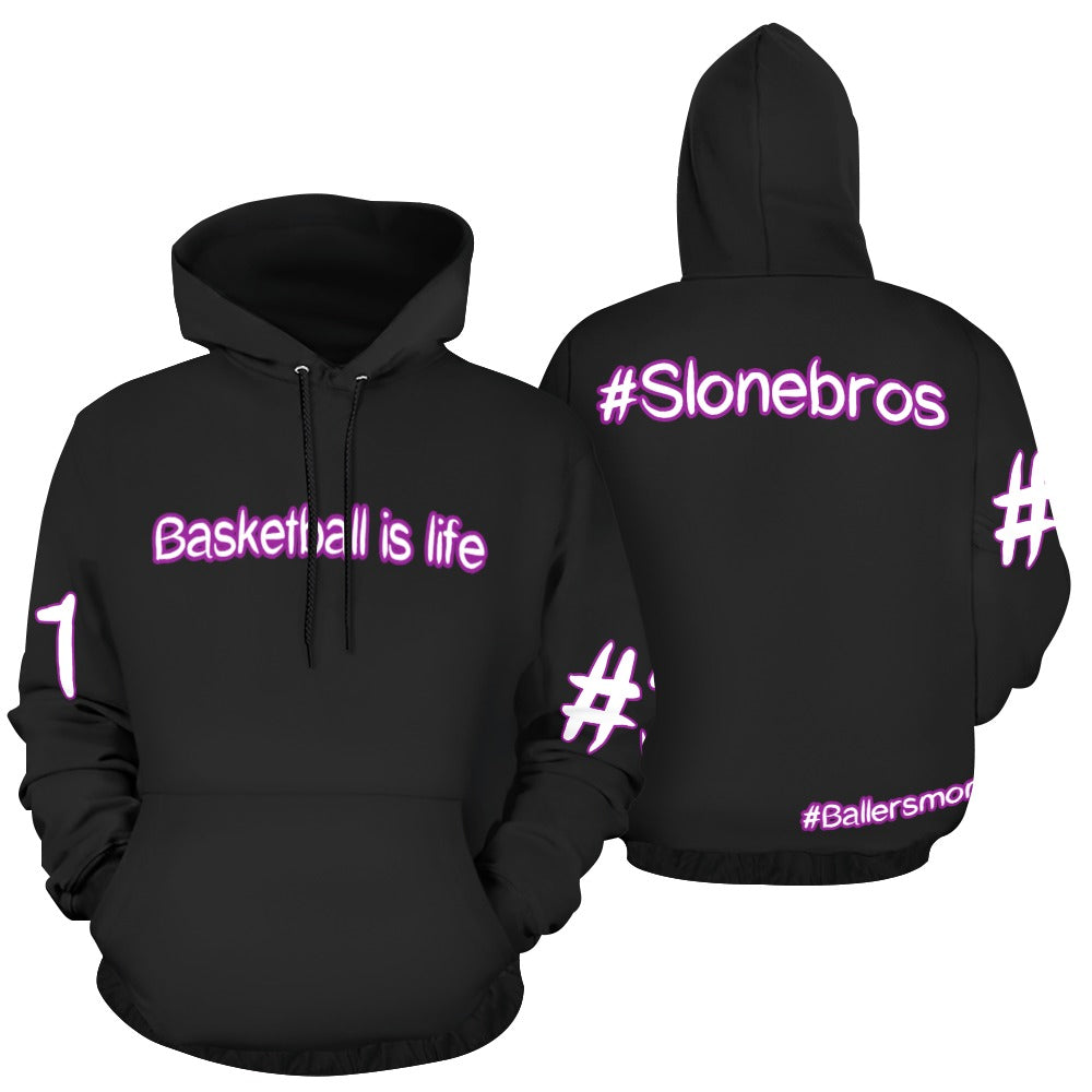 #Slonebros basketball is life Women's All Over Print Hoodie (Model H13)