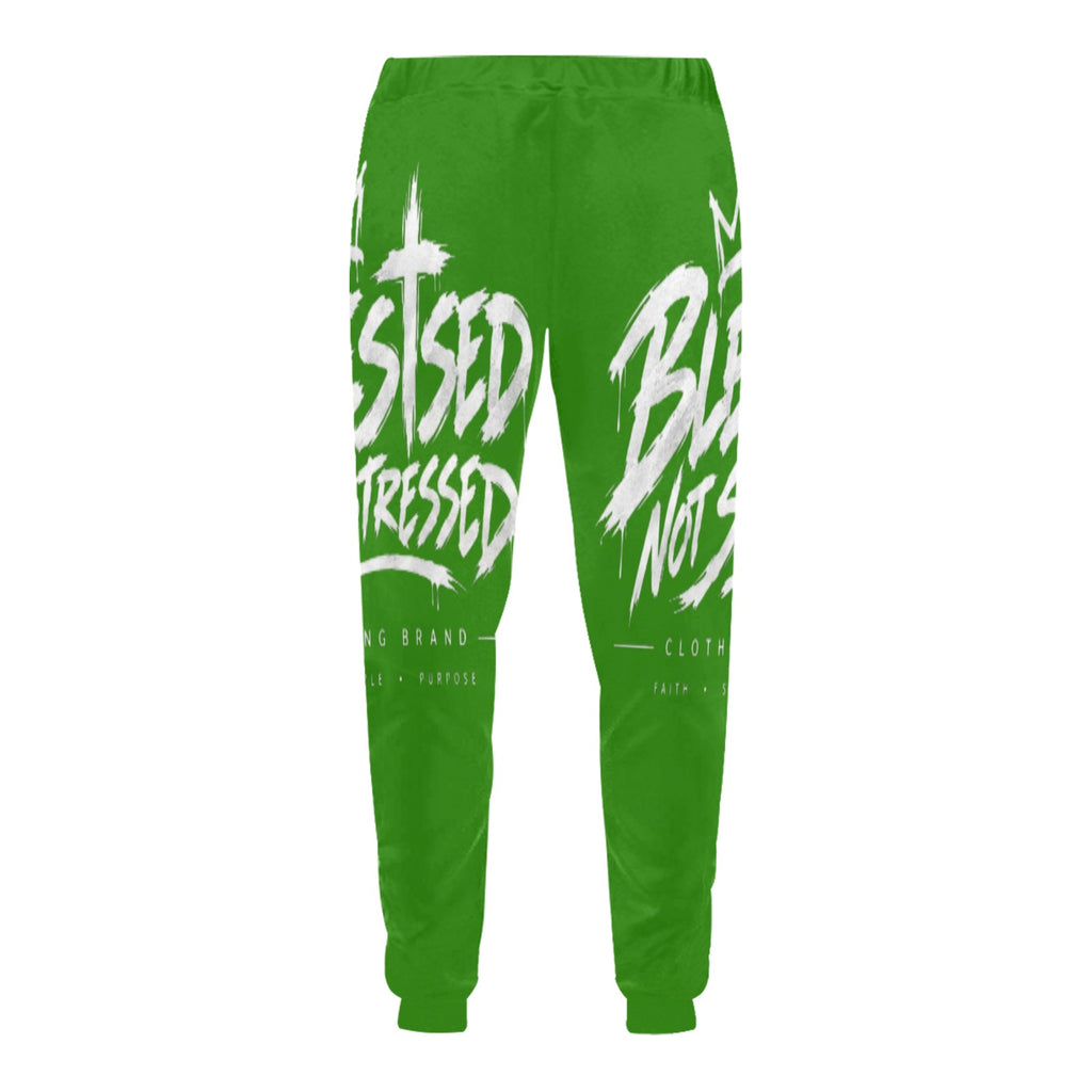 Blessed Not Stressed Relaxed-Fit Drawstring Sweatpants