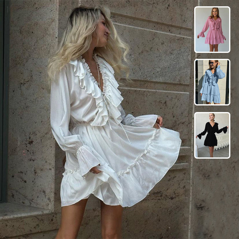 Flared short dress for women