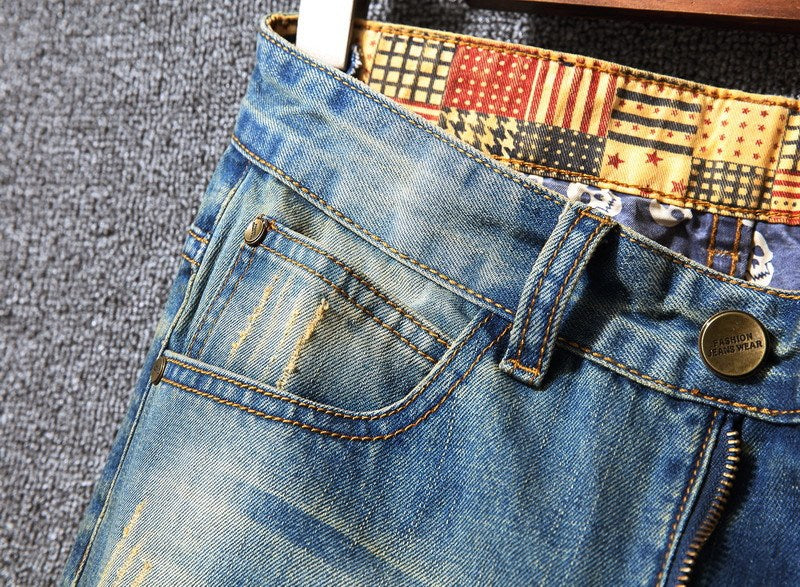 Ripped Jeans American Casual Loose