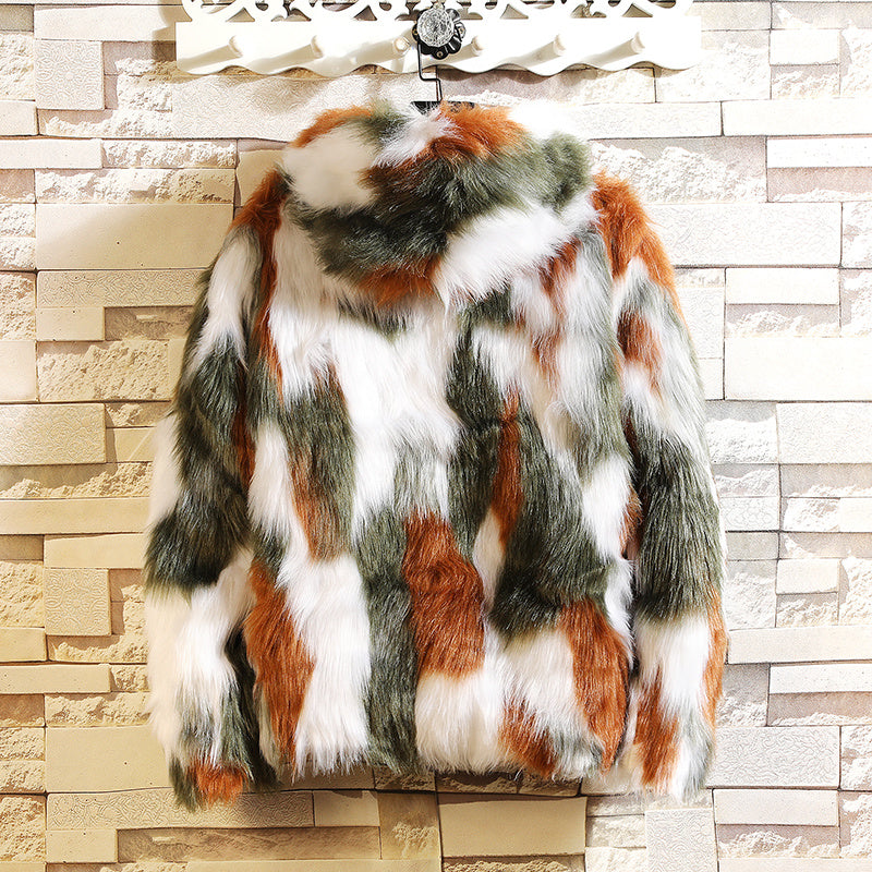Autumn and winter luxury fur  jacket