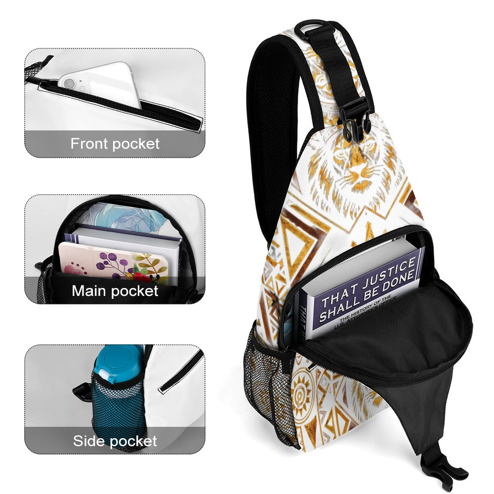 KGOSI MONEY BAG V2 All-over print zippered sling bag