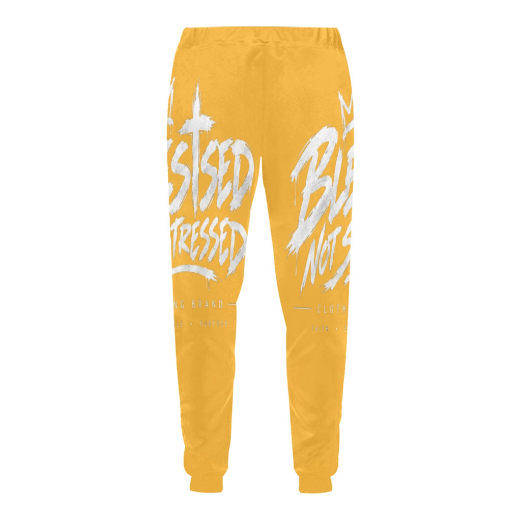 Blessed Not Stressed Relaxed-Fit Drawstring Sweatpants