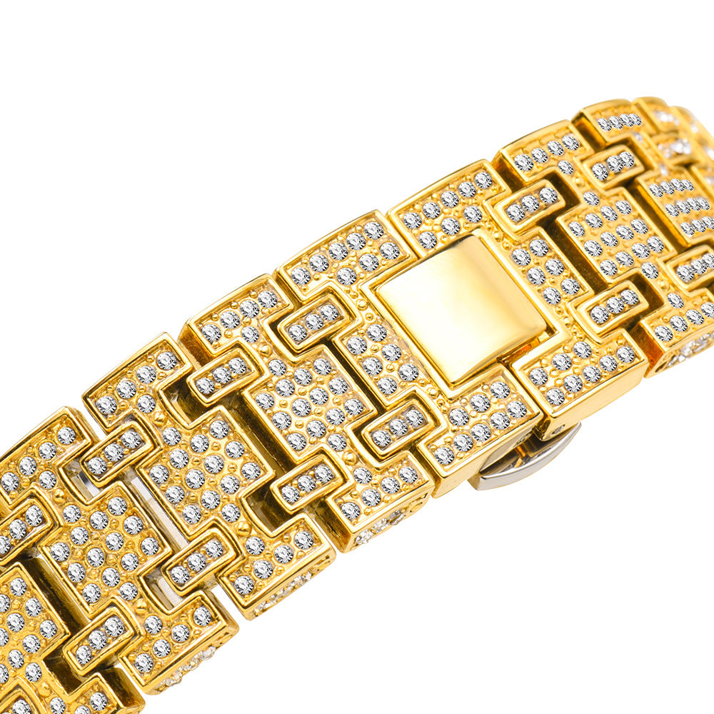 Simulated Diamond Royal Dynasty Swiss Watch for men