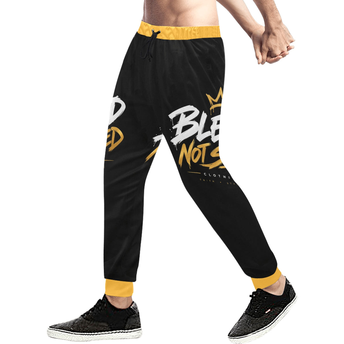 Blessed Not Stressed Men's Baggy Drawstring Pants