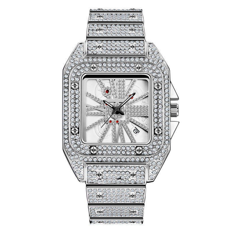 Royal dynasty full diamond dial Men's luxury Watch