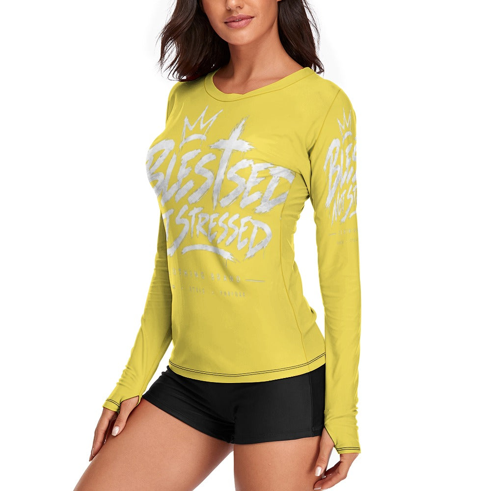 Blessed Not Stressed Women's Lightweight Long Sleeve T-Shirt