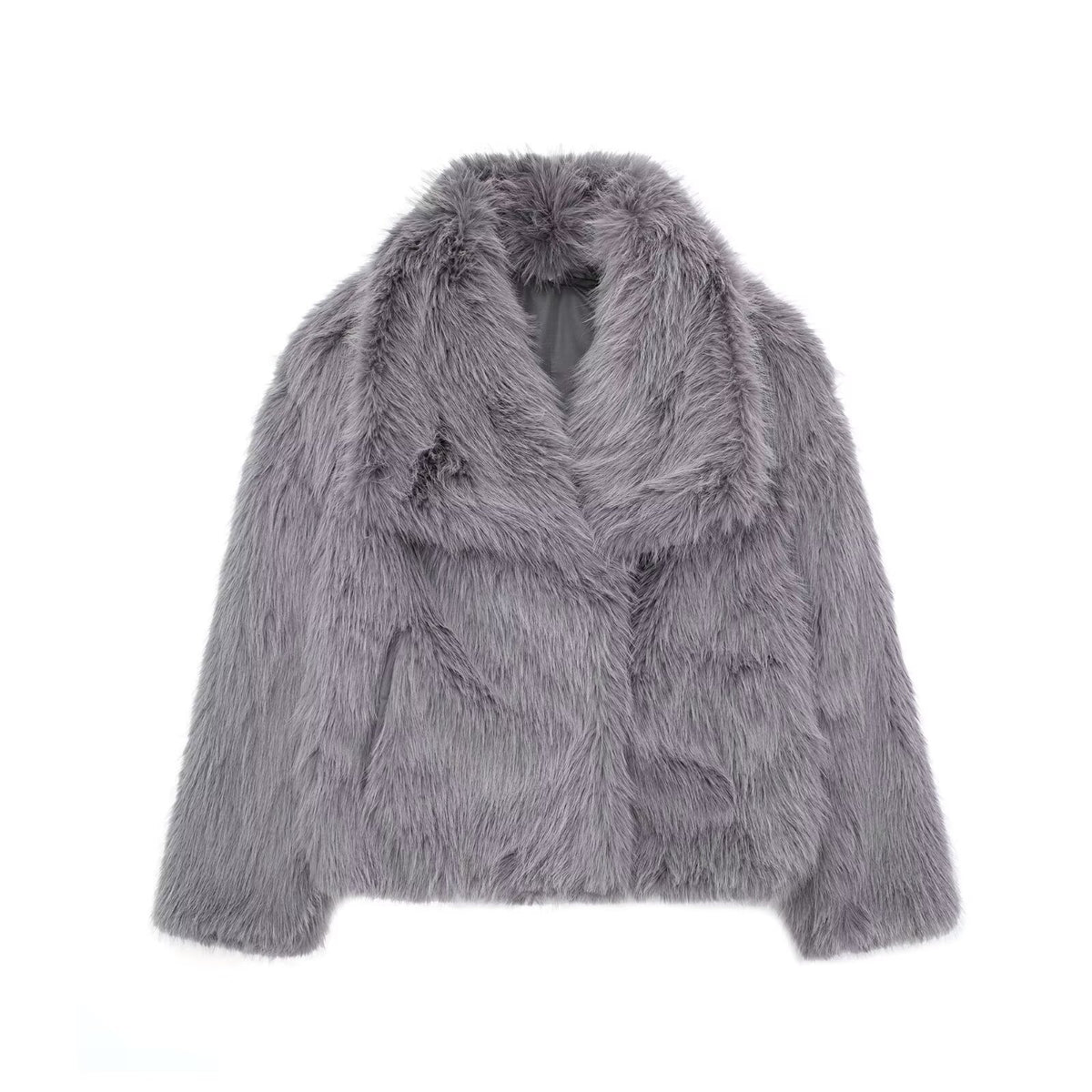 Women's Winter Plush Lapel Coat
