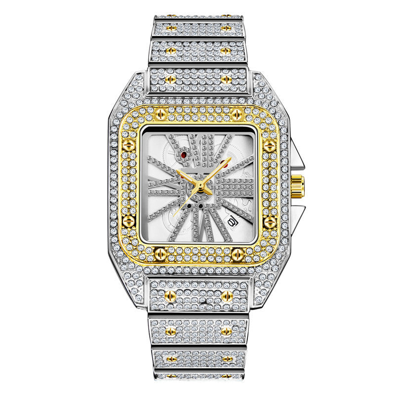 Royal dynasty full diamond dial Men's luxury Watch