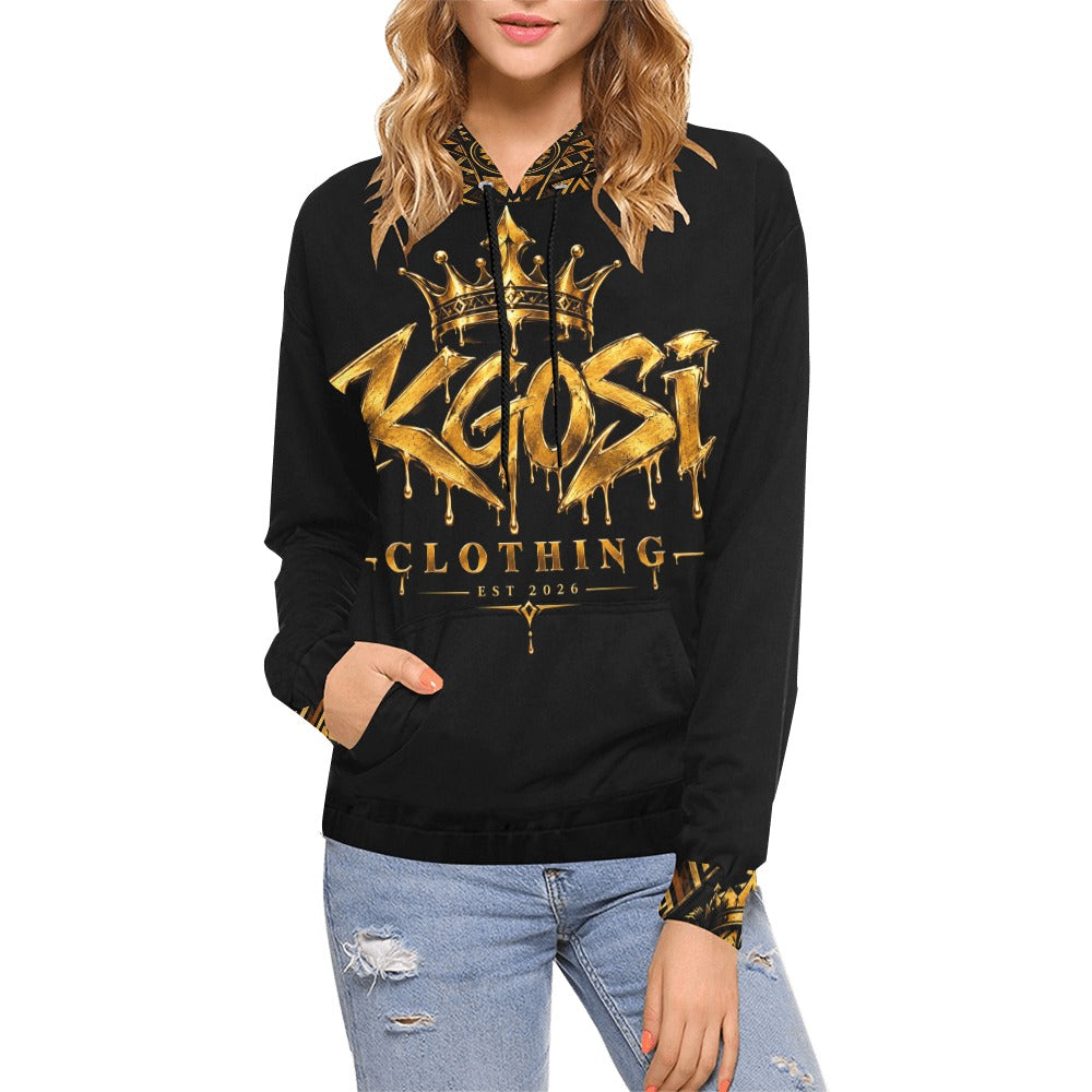 KGOSI Women's All Over Print Hoodie (Model H13)