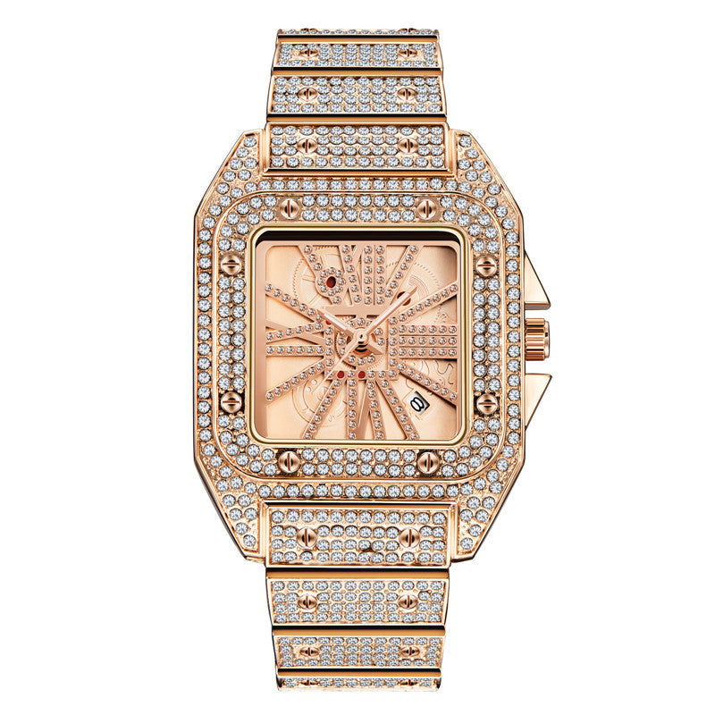 Royal dynasty full diamond dial Men's luxury Watch