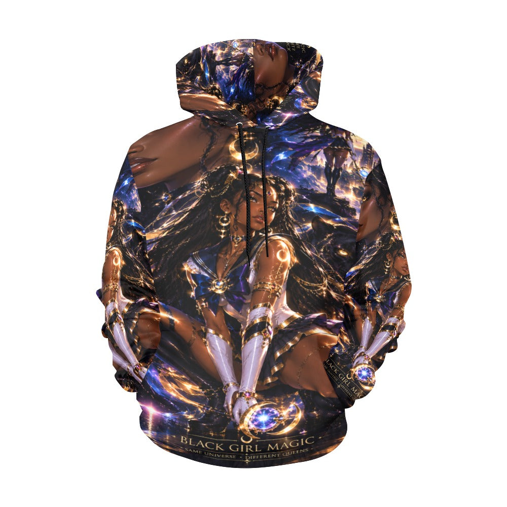 LIMITED EDITION MOONBLADE Women's All Over Print Hoodie (Model H13)