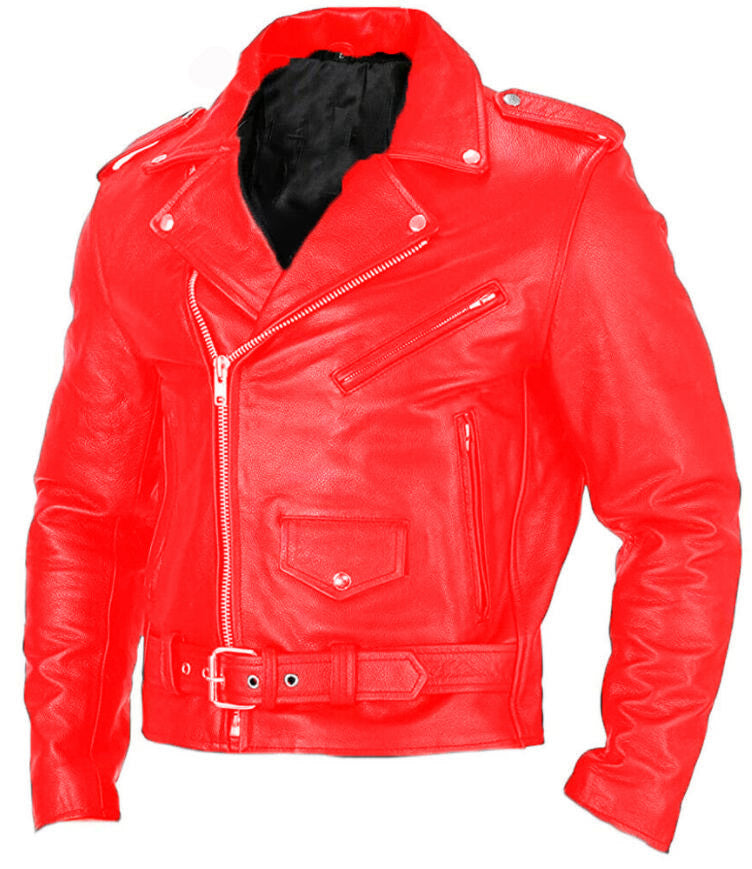 Motorcycle Men's Leather Coat