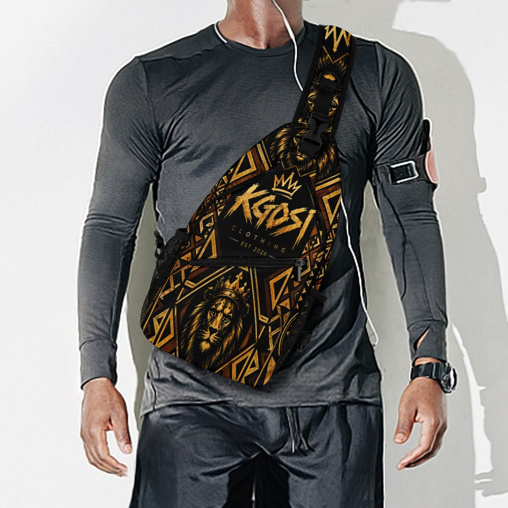 KGOSI MONEY BAG V2 All-over print zippered sling bag