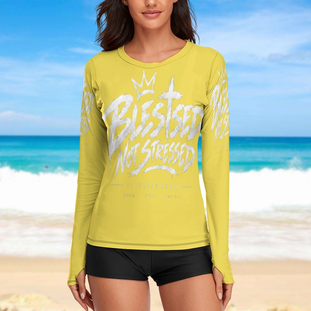 Blessed Not Stressed Women's Lightweight Long Sleeve T-Shirt