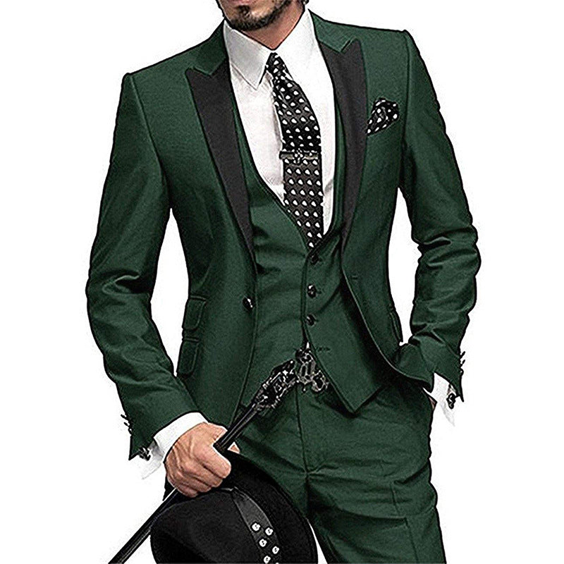 Men's Three-piece Best Man Wedding Suit