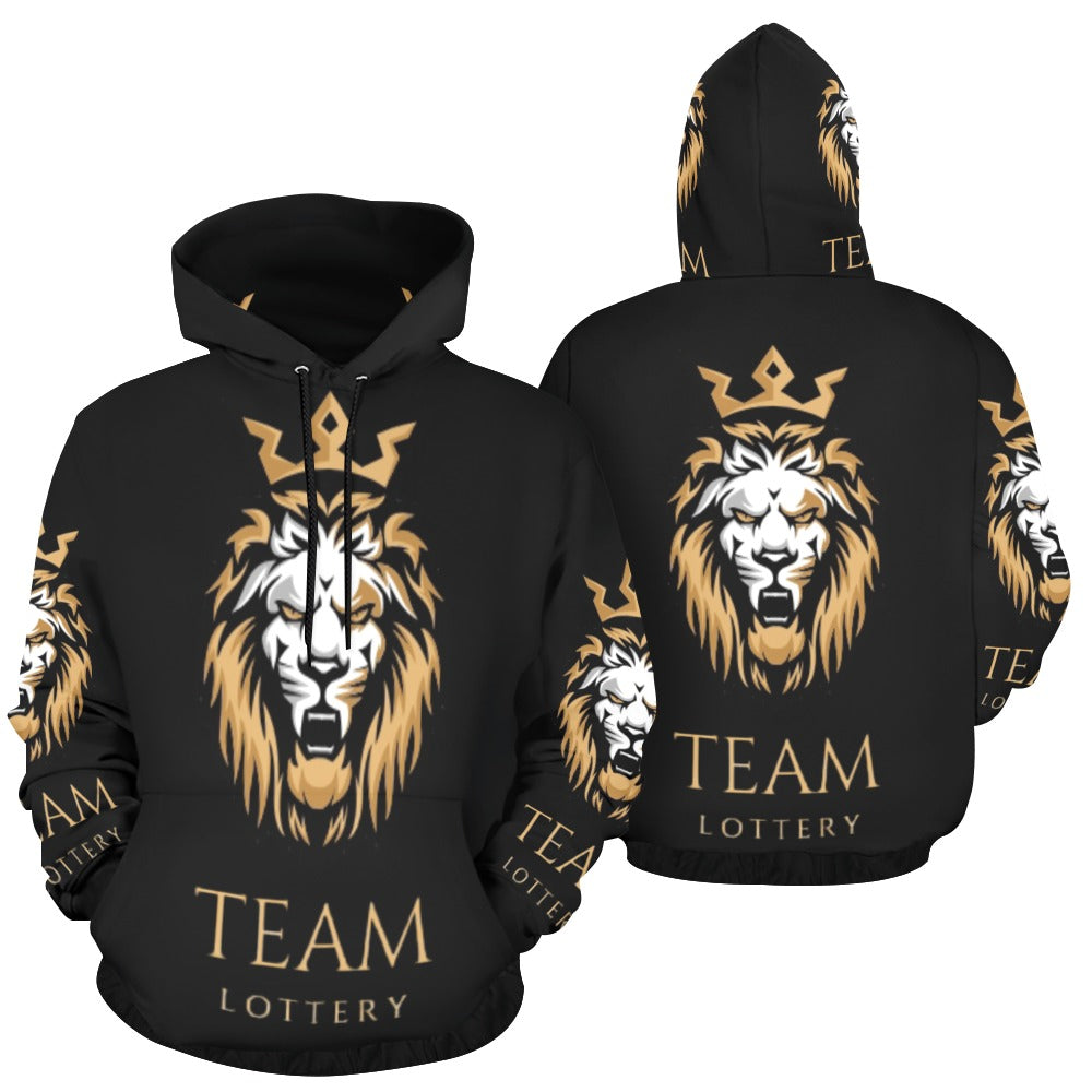 TEAM LOTTERY LION QUEEN Women's All Over Print Hoodie (Model H13)