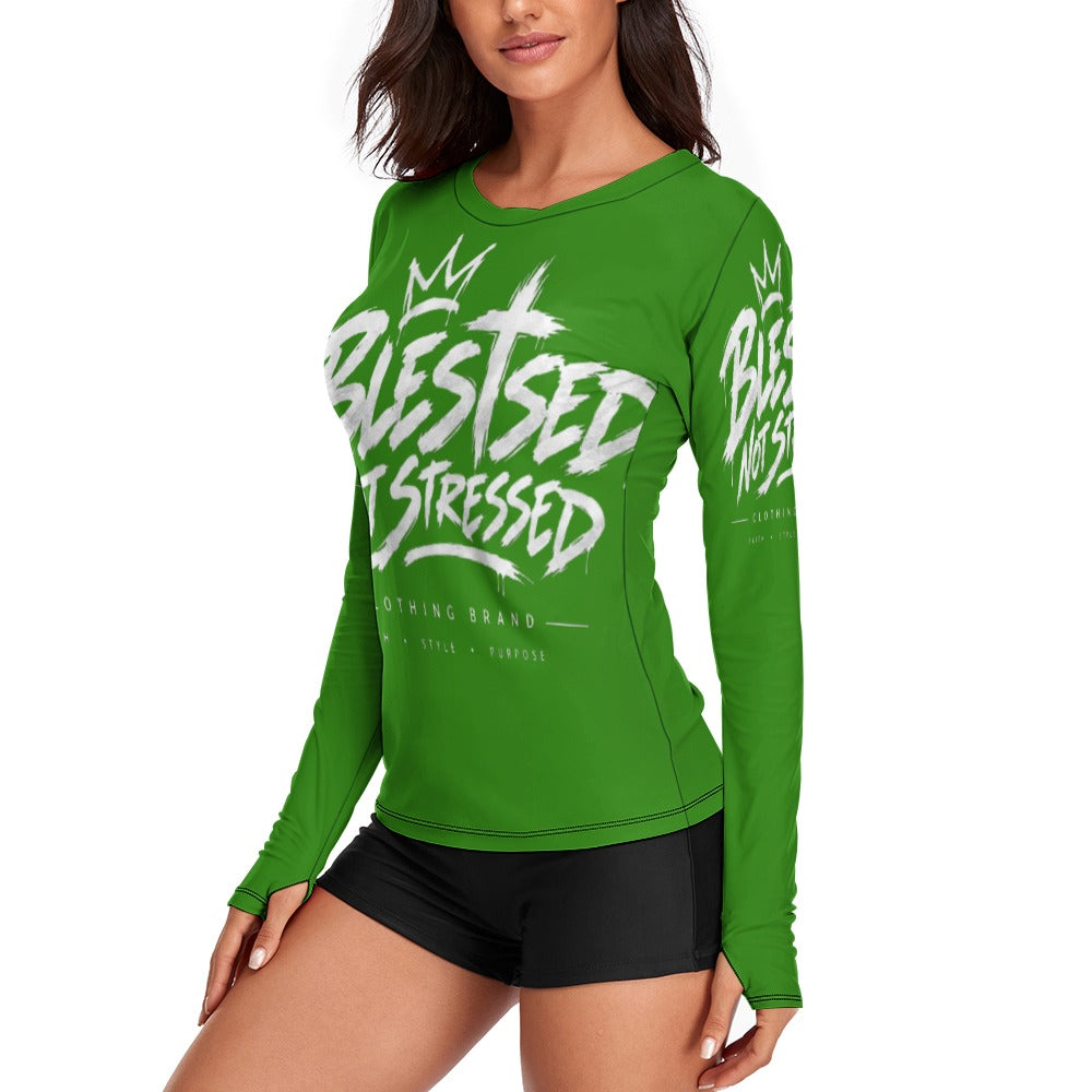 Blessed Not Stressed Women's Lightweight Long Sleeve T-Shirt