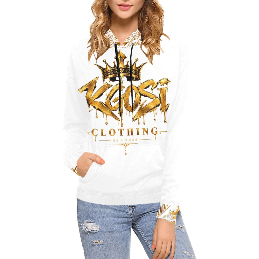 KGOSI Women's All Over Print Hoodie (Model H13)