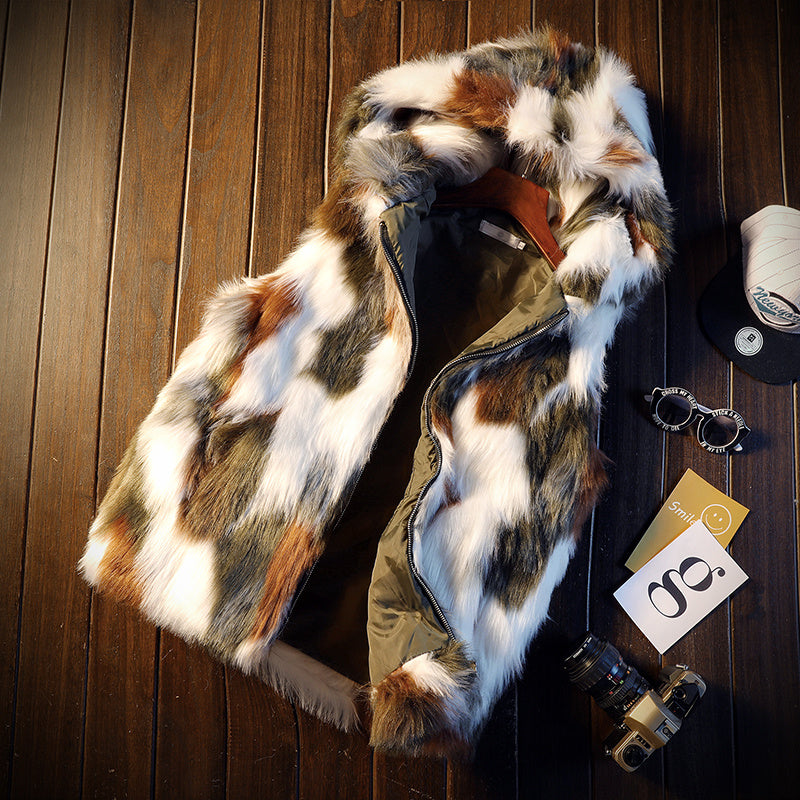Autumn and winter luxury fur  jacket