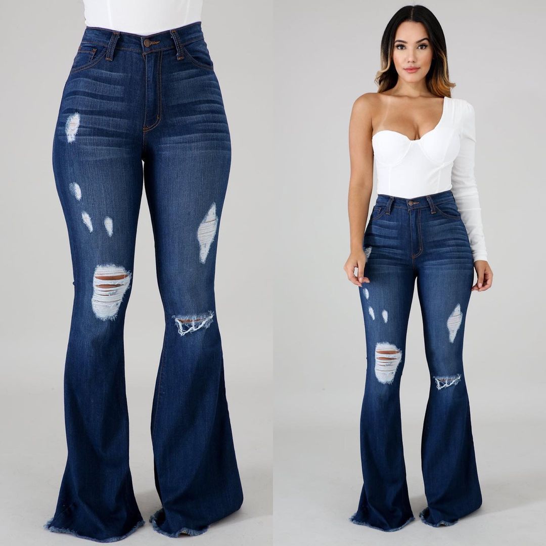 Women's Slim-fit Ripped Jeans
