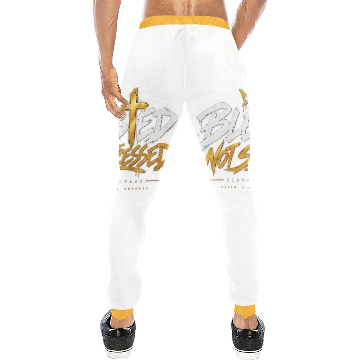Blessed Not Stressed Men's Baggy Drawstring Pants