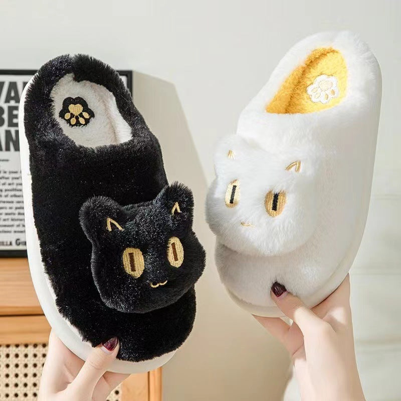Soft Plush kitten Slippers