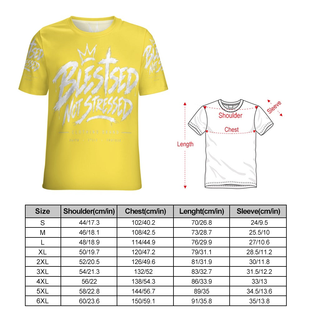 Blessed Not Stressed Women's All-Over Print T-Shirt