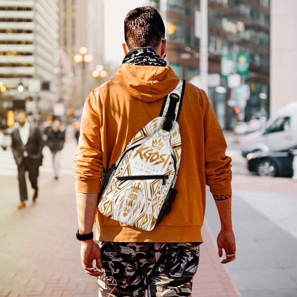 KGOSI MONEY BAG V2 All-over print zippered sling bag